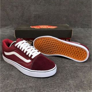 Tenis Vans Old Skool Tradicional Bordô Retro Feminino Masculino Promoção