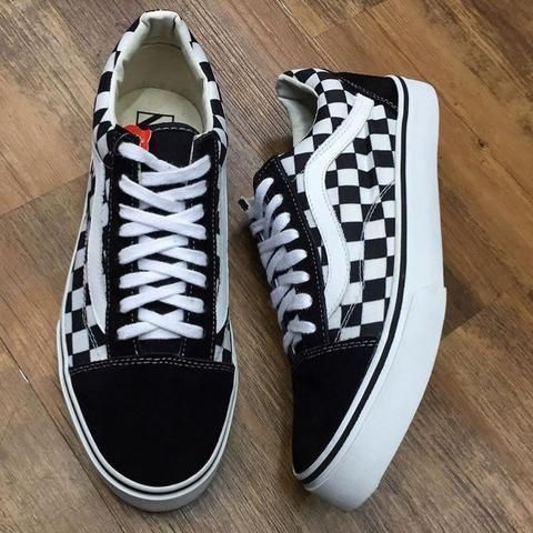 2.0 Tênis Vans Xadrez Unissex Várias Cores Do 34 ao 43.