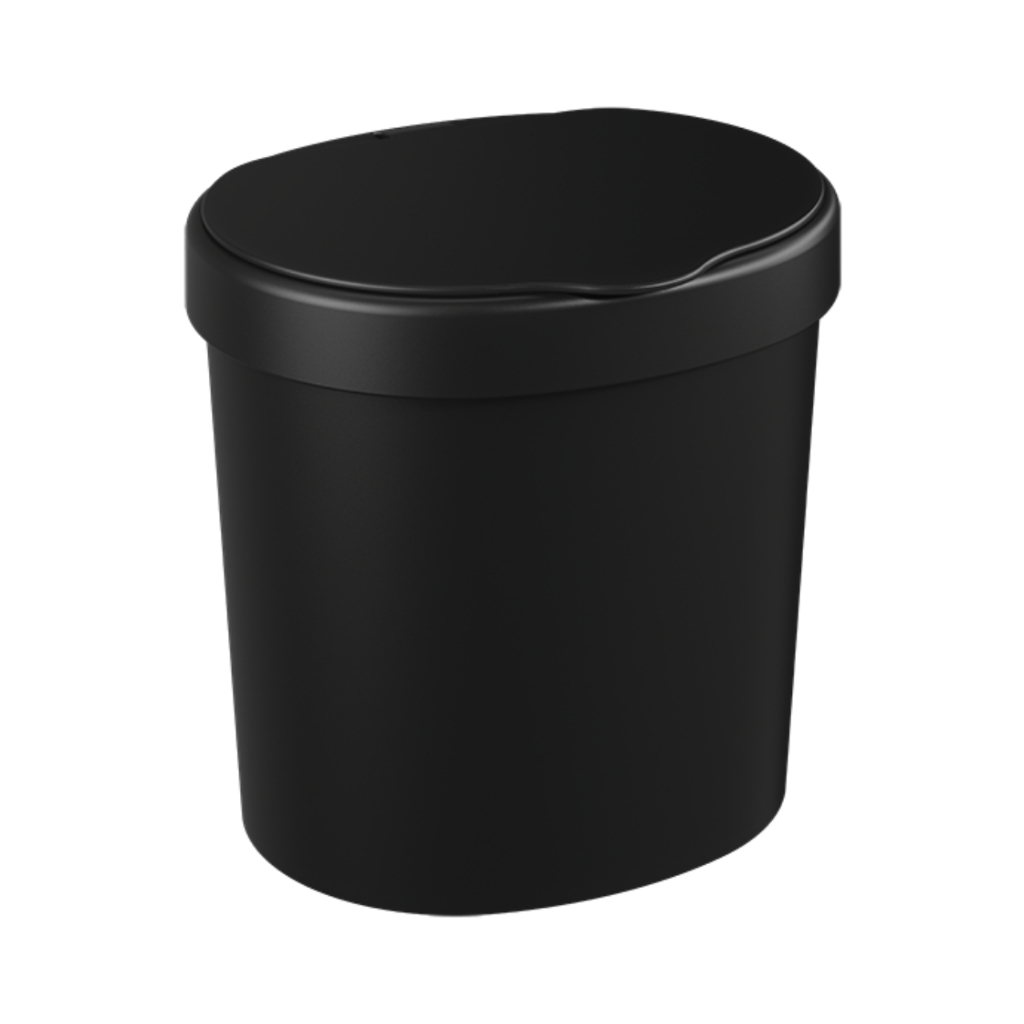 Lixeira Com Tampa Coza Basic 2,5 Litros Preto