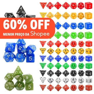Conj. de 7 Dados RPG [60%] [OFF SUPER PROMO]