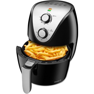 Fritadeira Elétrica sem Óleo/Air Fryer Mondial - Family IV AF-30-I Preta 3,5L com Timer