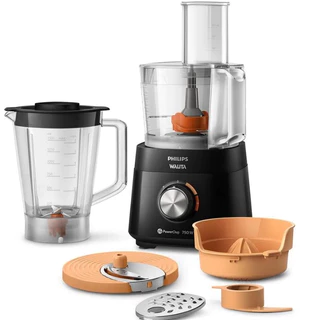 Multiprocessador De Alimentos Philips Walita 1,5 Litros Tecnologia PowerChop 750W 2 Velocidades + Pulsar RI7302/91 Preto