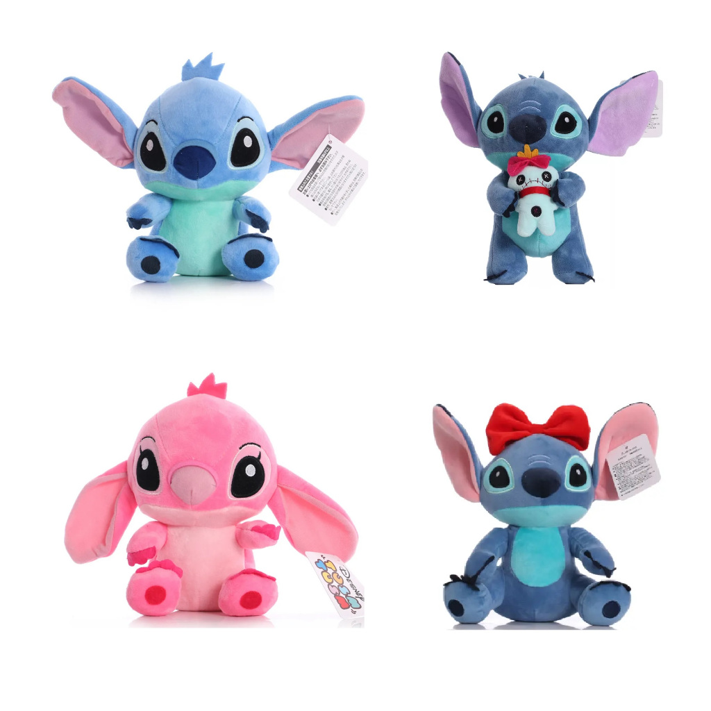 Boneco pelúcia Stitch de Lilo e Stitch, Angel, xepa