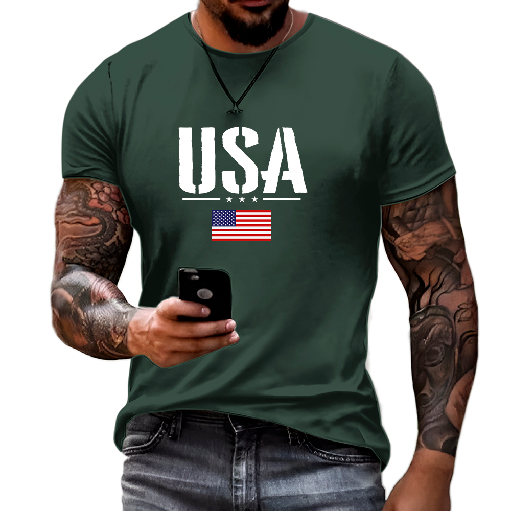Camiseta Masculina USA AMÉRICA Lançamento 100% Algodão