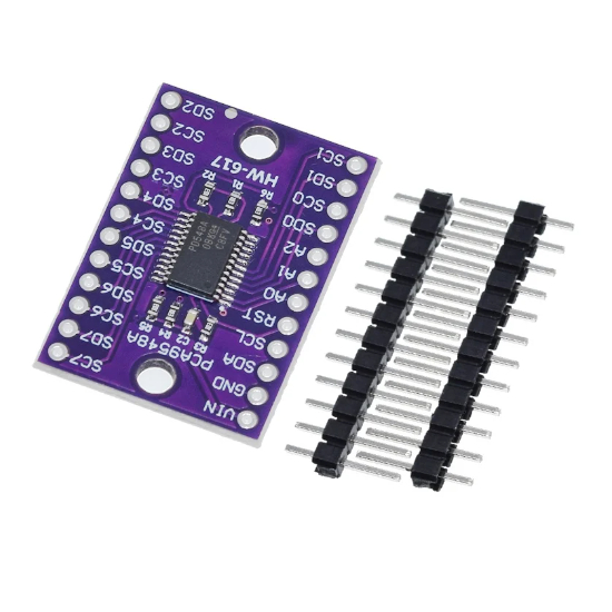 I2C Expansão Multi-canal, Módulo IIC TCA9548A, 8 Vias 9548 p/ Arduino ...