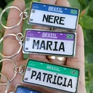Chaveiro Plaquinha Mercosul em Oferta na Shopee