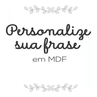 Frase Personalizada em MDF Lettering Personalize Kit Palavras Parede Variados + Mini aplique