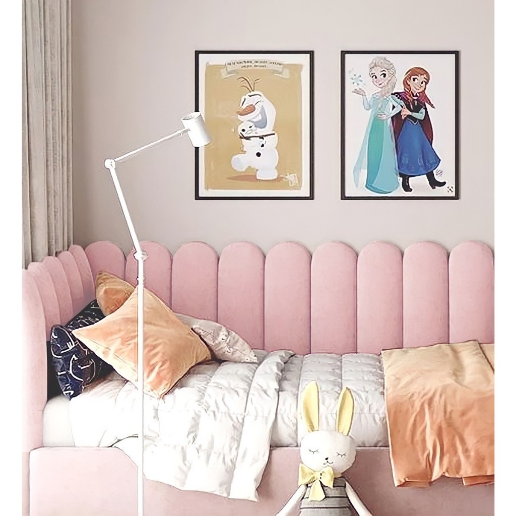 Cabeceira Cama Estofado em Tiras Nuvem 60x20 Kit 15 Placas Auto Adesiva