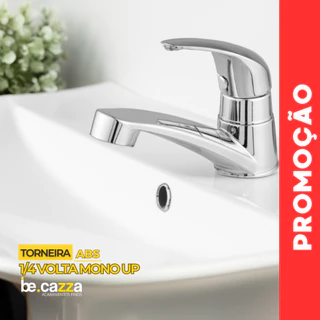 Torneira Banheiro Sofisticada ABS 1/4 de Volta Cromo Premium Econômica
