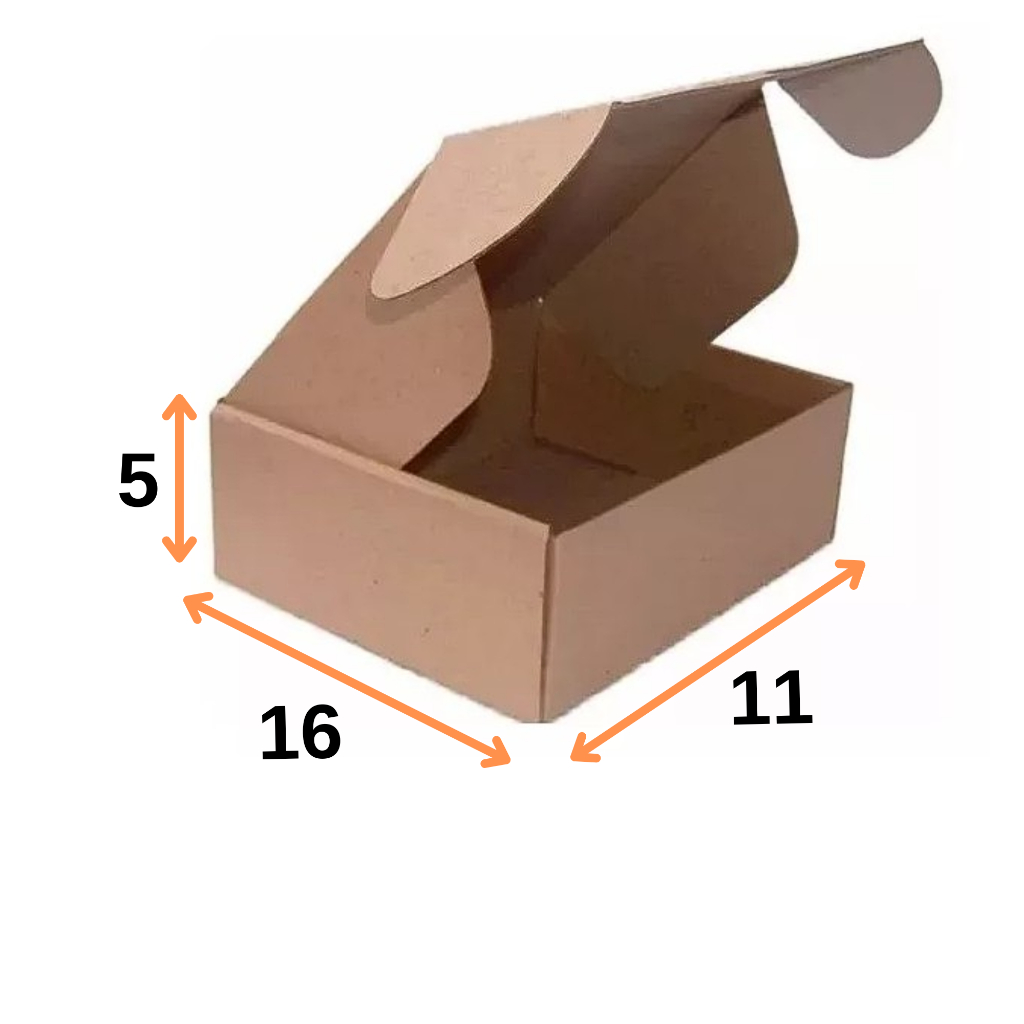 10 Caixas de Papelão Pequena 16x11x5 embalagem Montável Correios Sedex ...