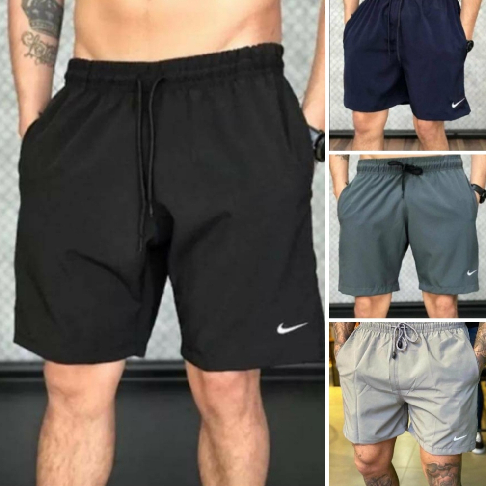 Bermuda Masculina Tactel com Elastano Dry FIT Esportes Praia Piscina