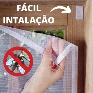 Tela Mosquiteiro Para Janela 150x180cm Com Velcro Anti-inseto Autocolante Pernilongo Removível