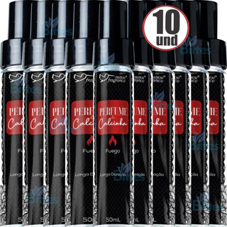KIT 10 PERFUME DE CALCINHA FUEGO SUAVE FRAGRANCE LONGA DURAÇÃO