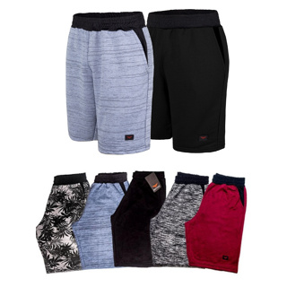 Kit 5 Bermudas de Moletom Academia Treino Atacado Masculino