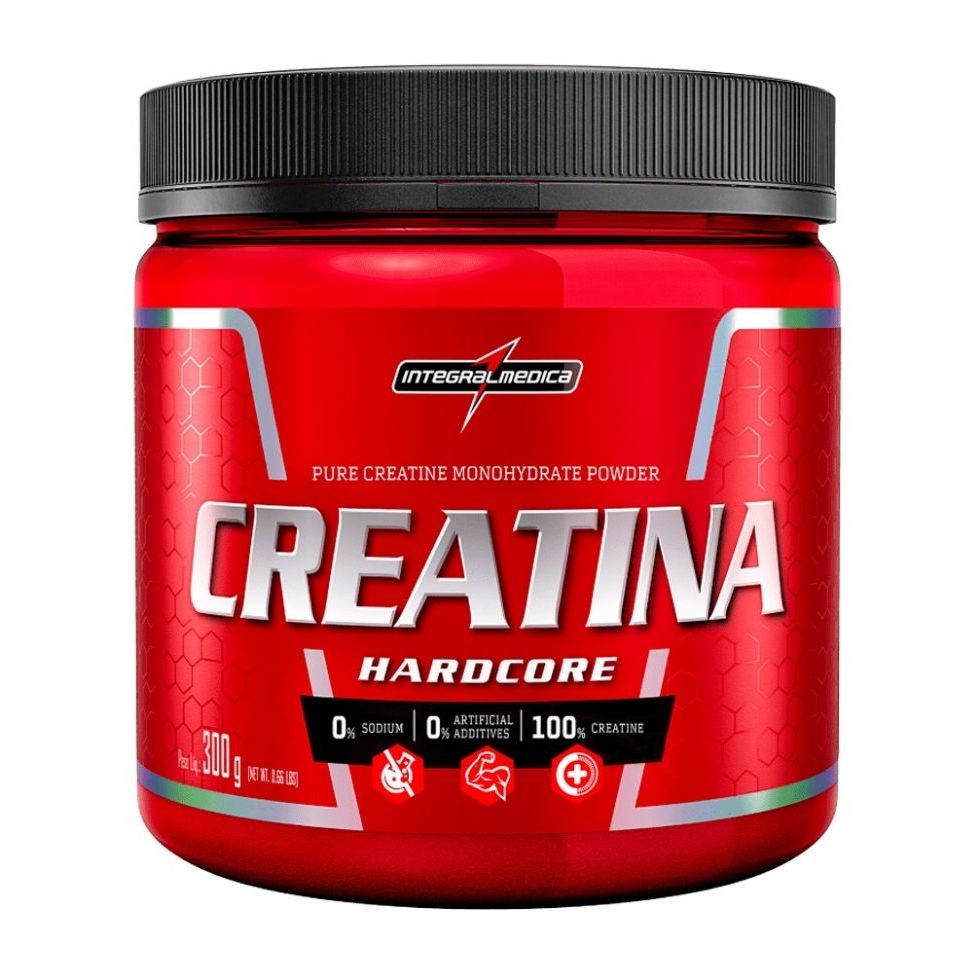 Creatina Monohidratada Hardcore 300g / 150g Original 100% Pura - Integralmedica