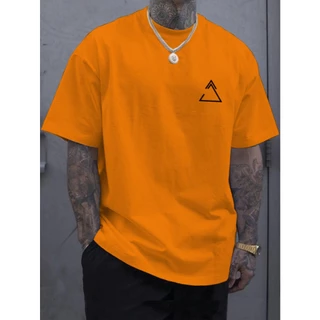 Camiseta Gola Redonda Bordado 3 Angulos Oversized Skatistas Estampado T Shirt Tumblr Old School Streetwear a Ombro Caido Manga Curta Aliança Misterio
