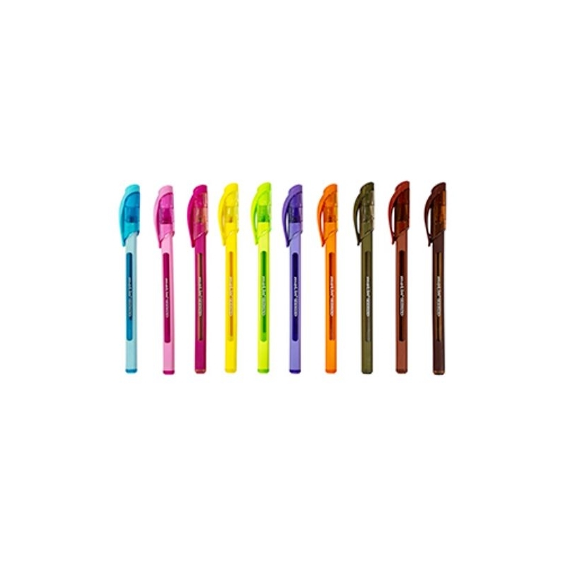 Caneta Trion Color Plus Molin Estojo com 3 ou 10 Cores - Papelaria