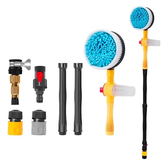 Escova De Limpeza De Carro Automotivo Espuma Mop Lavagem Automática Rotativa Ferramentas Acessórios