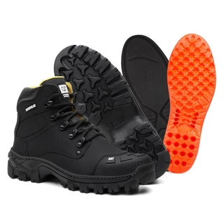 Bota Coturno Masculino Caterpillar Palmilha Ortopédica em Gel P.U