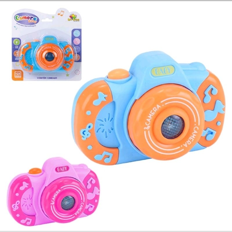 Câmera Fotográfica Brinquedos Infantil Baby de Brinquedo Com Luz e Som ...