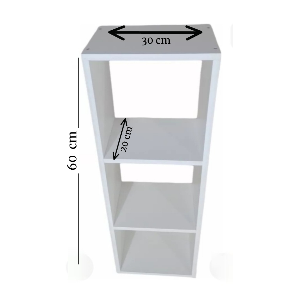 Mesa de Cabeceira Nicho Triplo Multiuso Porta Objetos de Chão mesinha