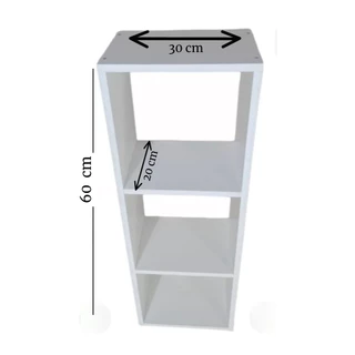 Mesa de Cabeceira Nicho Triplo Multiuso Porta Objetos de Chão mesinha