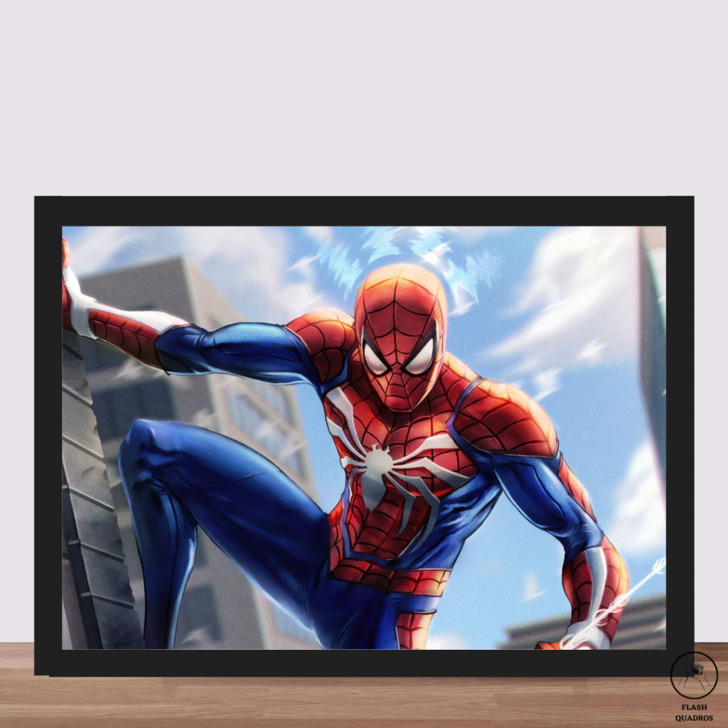 QUADRO HOMEM ARANHA SUPER HERÓI C/ MOLDURA E VIDRO A4 A3 REF #MV11_59 |  Shopee Brasil