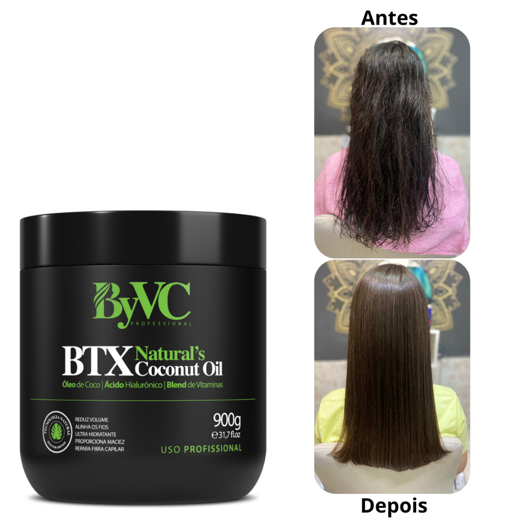 Selante Capilar Selagem Profissional Salão Efeito Liso Btx Natural'S ...
