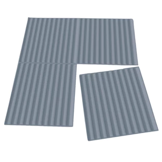 PROMOÇÃO Kit 10 Placas Autocolante Ripado 3D Revestimento de Parede 2,5m² - Loja de Fábrica
