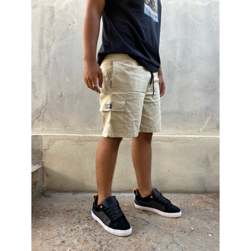 Bermuda Cargo Masculina - bege/areia - Original hawk | Shopee Brasil