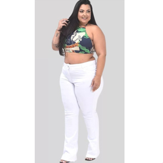 Calça bailarina best sale branca plus size