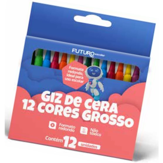 KIT 4x1 (Lápis de Cor + Canetinha + Giz de Cera + Massa de Modelar