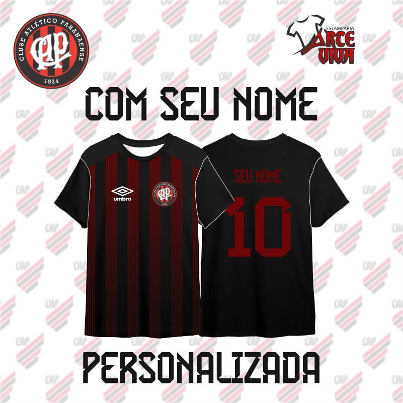 Athletico Paranaense Home camisa de futebol 2018. Sponsored by Caixa