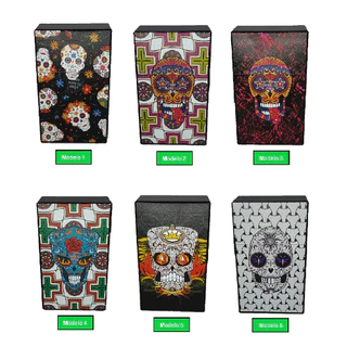Caixa Case Colorida de Bolso Para Armazenamento - Caveira Mexicana