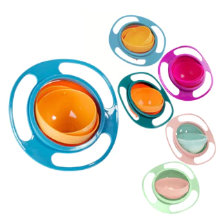 Pratinho Pote Bowl Prato Mágico Giratório 360° Infantil Não Cai Alimento Refeição em Oferta na Shopee