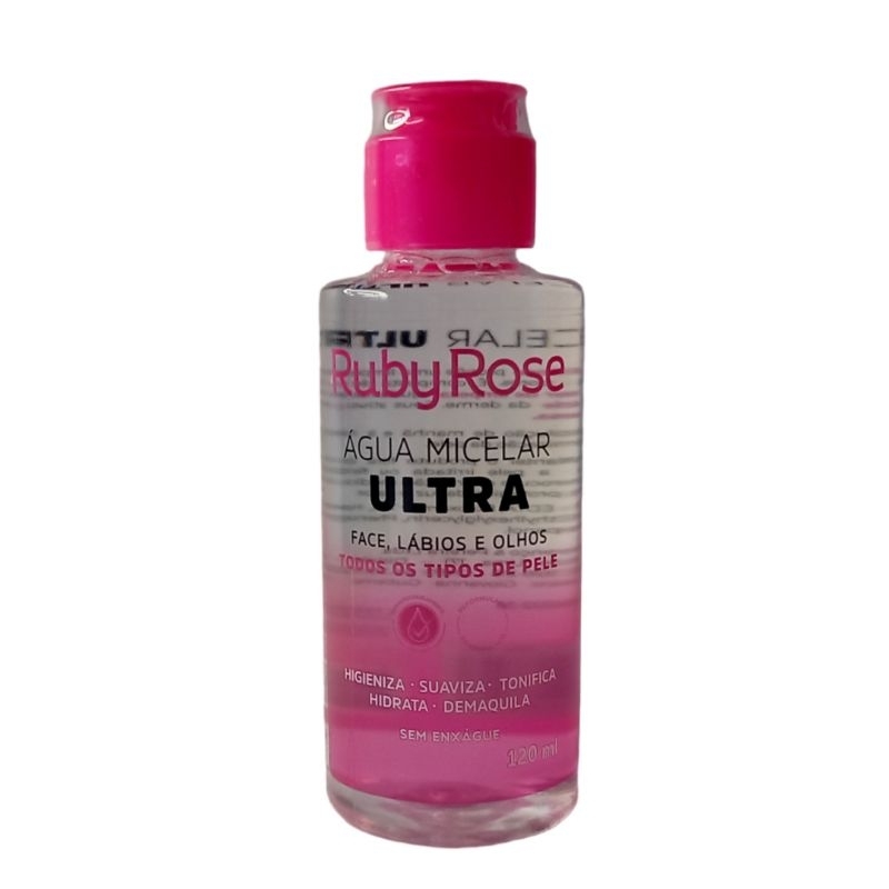 Água Micelar Ultra Ruby Rose 120ml Todos Os Tipos de Pele | Shopee Brasil