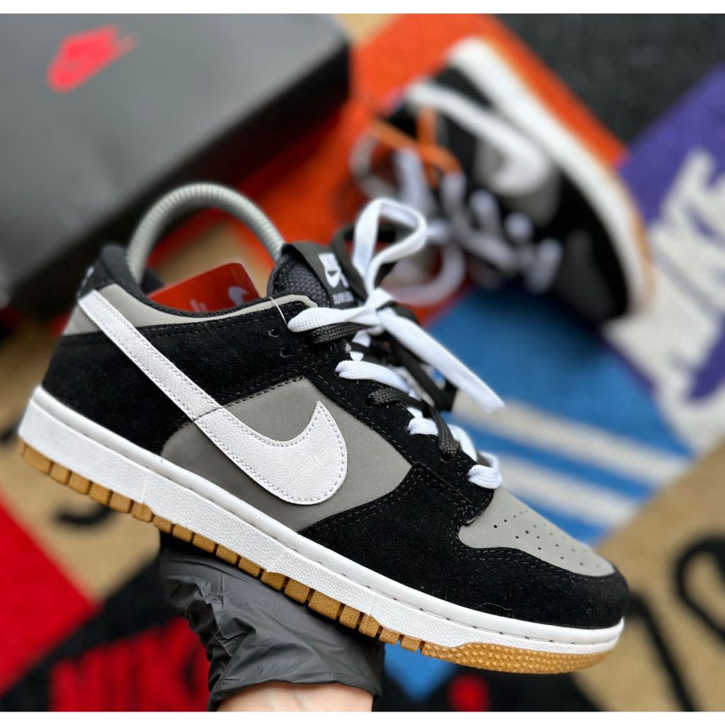 Nike Dunk Low cinza com preto