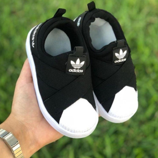 Adidas superstar slip 2024 on Deepblue enfant