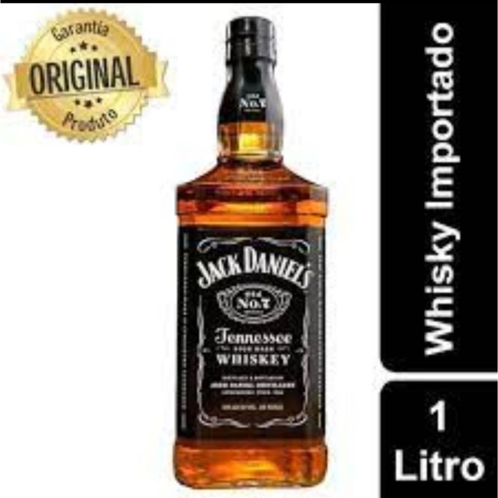 Whiskey Americano Jack Daniels Tradicional Litro Original Shopee Brasil