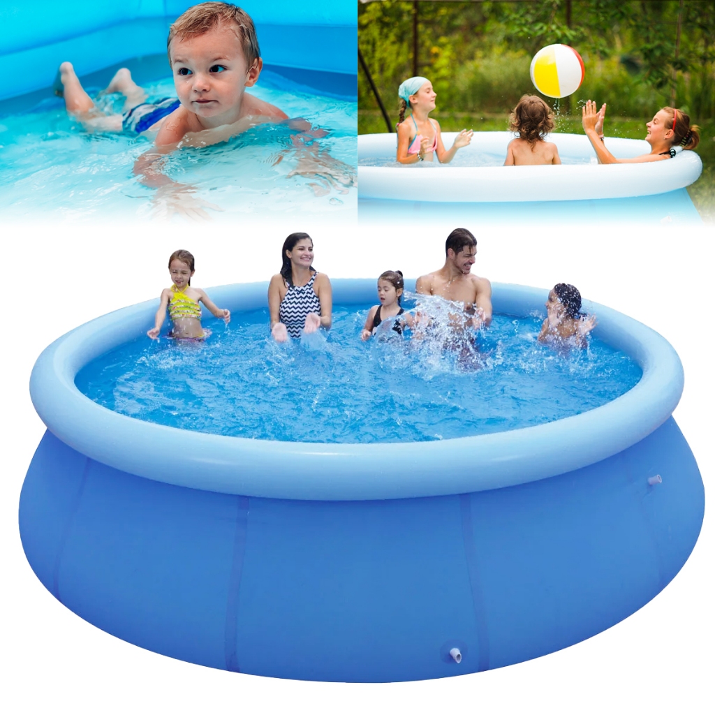 Piscina Redonda Borda Inflável Resistente PVC 2490 Litros | Shopee Brasil