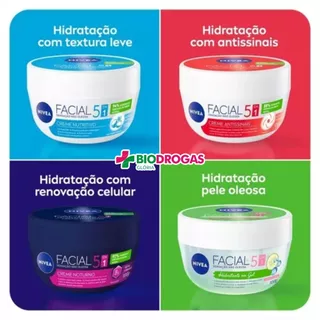 Creme Nivea Facial 5 em 1 (ESCOLHA O TIPO)