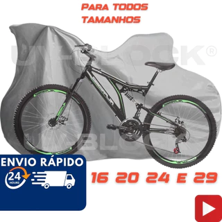 Capa Cobrir Bicicleta Forrada Aro 20 até 29 Impermeável com e sem Forro Protetor UV-block