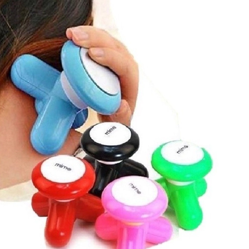 Mini Massageador Portátil Relaxamento Tensão Elétrico USB e Pilha
