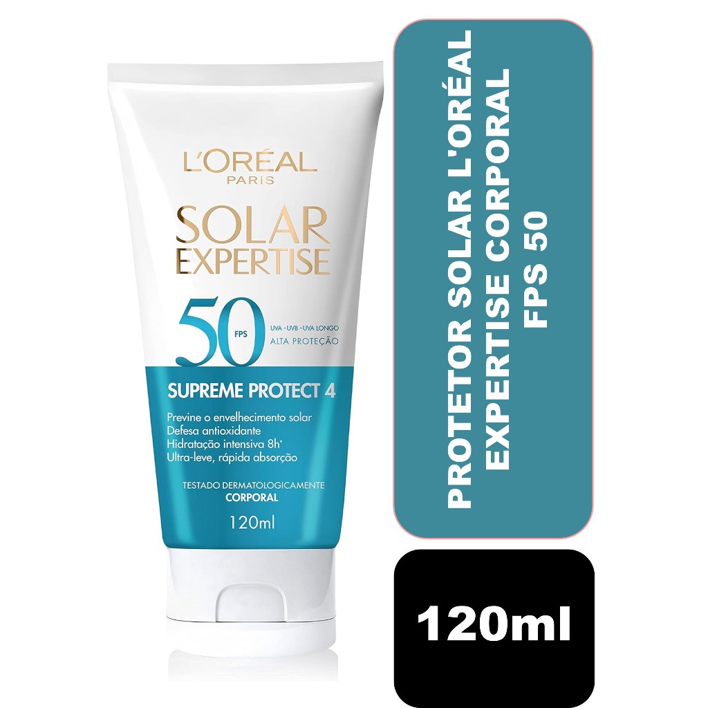Protetor Solar L'Oréal Expertise Corporal 120ml FPS 50