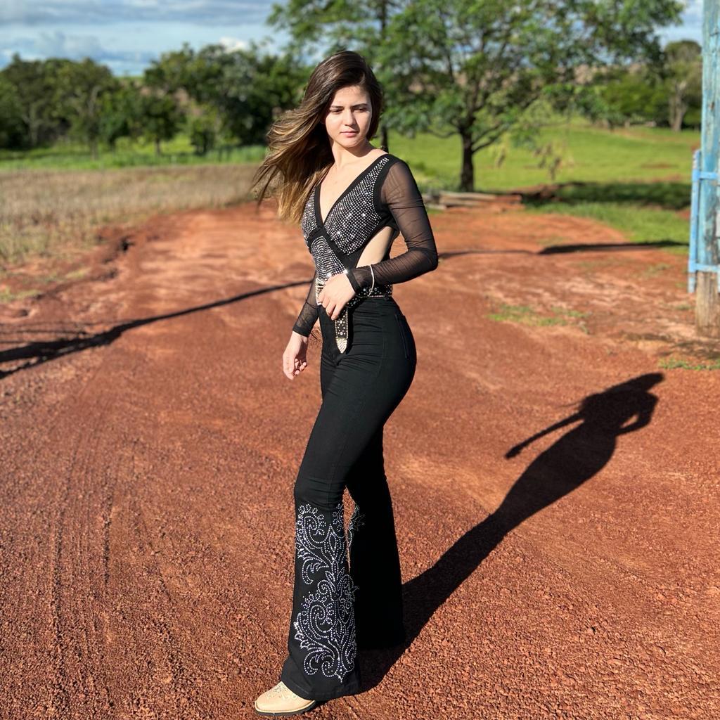 Calça Feminina Country Pedraria Moda Country | Shopee Brasil