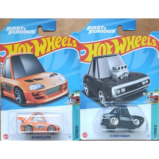 Hot Wheels Velozes e Furiosos Fast & Furious Tooned Conjunto Supra + Dodge Charger