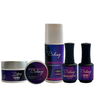 Kit Preparação de Unha em Gel e Fibra