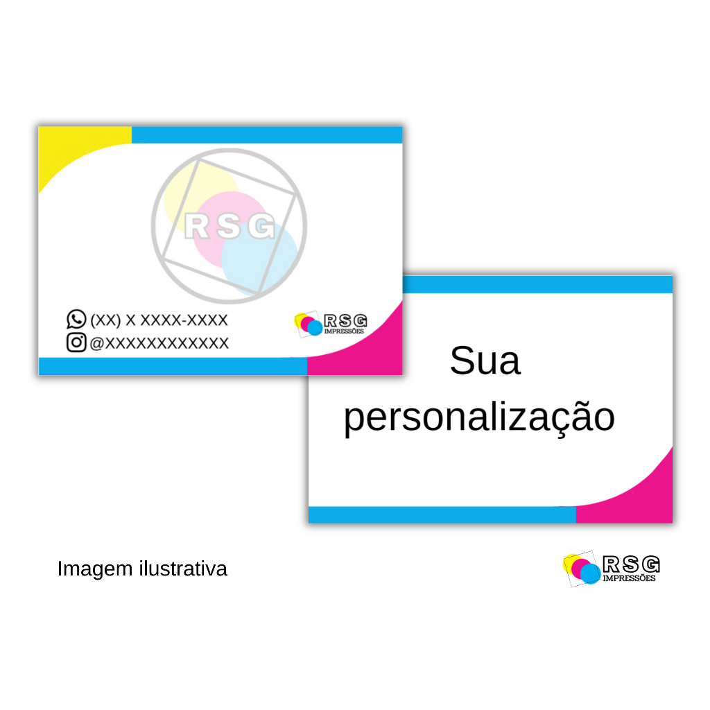 Cartões de Visita Personalizados Fosco - Frente e Verso