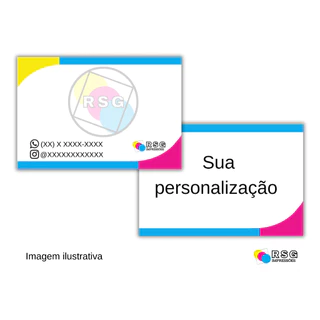 Cartões de Visita Personalizados Fosco - Frente e Verso