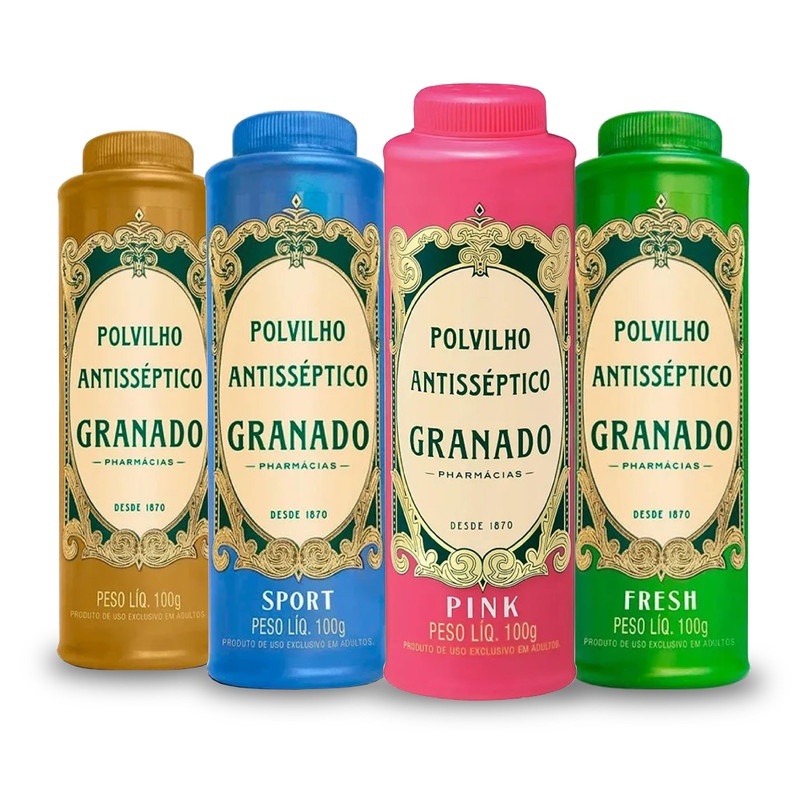 POLVILHO ANTISSÉPTICO PARA OS PÉS GRANADO FRESH COM 100G